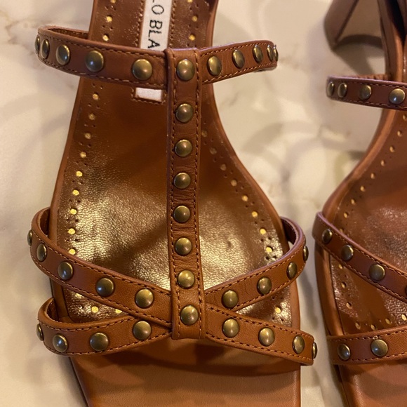 Manolo Blahnik | Shoes | Manolo Blahnik Luce Studded Slingback Sandals | Poshmark